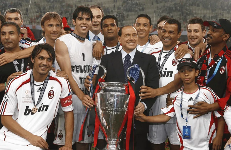 AC Milan sở hữu 7 chức vô địch Champions League, đại diện cho bản lĩnh bóng đá nước Ý.